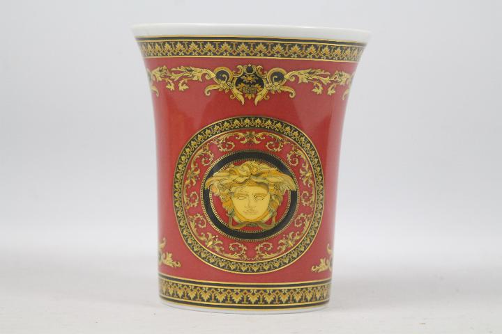 Rosenthal for Versace - A Medusa pattern vase with flared rim,