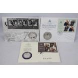 Silver Coins - Three royal commemorative coin covers comprising Royal Wedding Harry & Meghan,