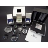 Swarovski Crystal - twelve crystal figures / stones, part boxed as illustrated,