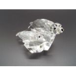 Swarovski Crystal - a Pair of Seals, in associated Swarovski box with internal packaging,