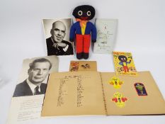A collection of ephemera and items relating to James Robertson's & Sons including two enamel badges,
