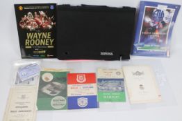 A collection of football programmes to include Stoke City centenary celebration match v Real Madrid