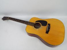 Kimbara - Acoustic Guitar. Made in Japan for FCN-London. Model No.71 with drop/raise bridge feature.