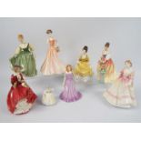 Royal Doulton - A collection of lady figures to include # HN3354 Yours Forever, # HN4047 Georgina,