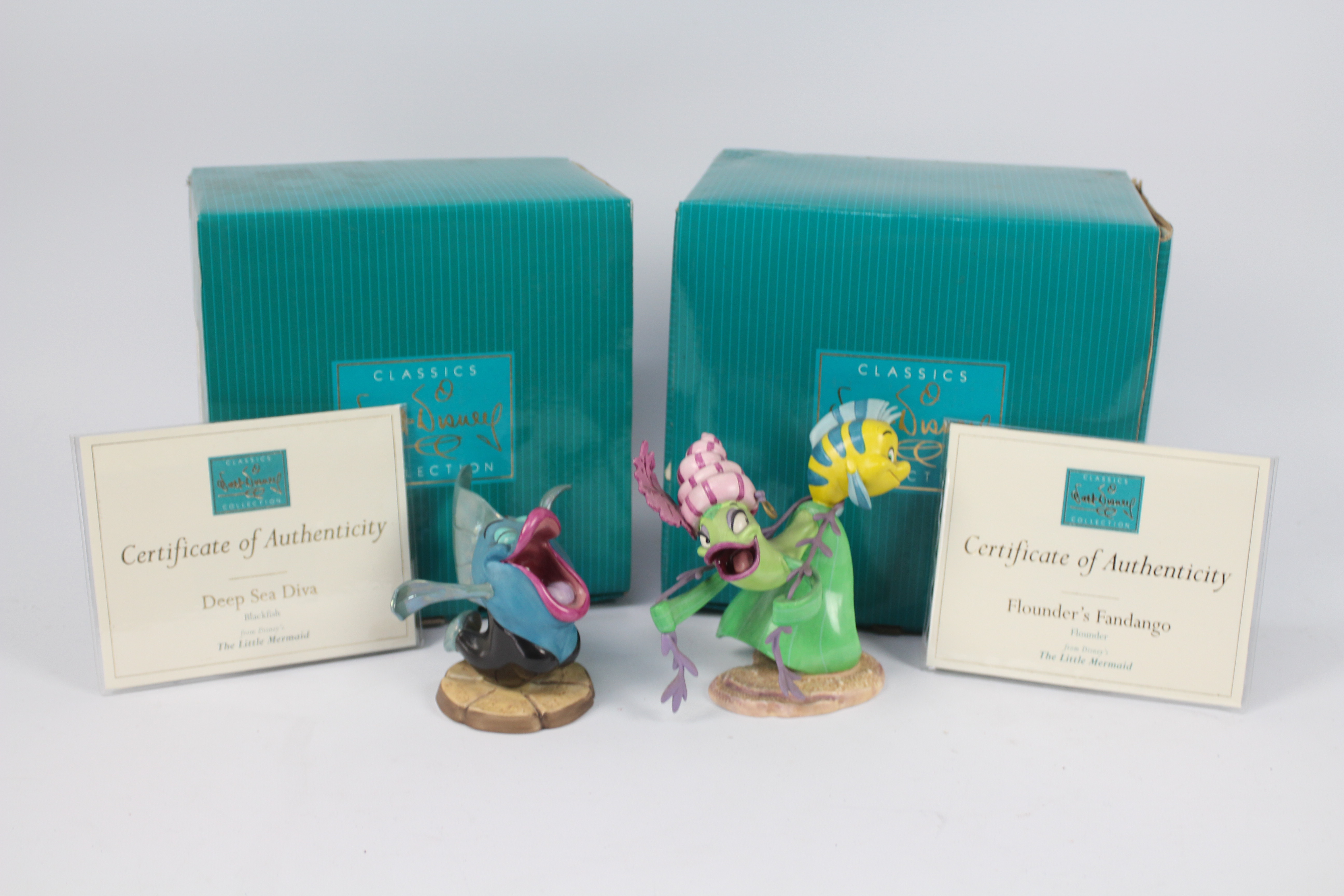 Walt Disney - Two boxed Classics Collection figures from Walt Disney's The Little Mermaid