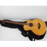 Harley Benton accoustic 4-string bass guitar # BSONT in soft case