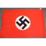 A German World War Two (WW2 / WWII) style podium or wall banner, approximately 103 cm x 70 cm.