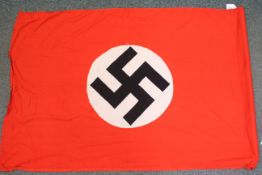 A German World War Two (WW2 / WWII) style podium or wall banner, approximately 103 cm x 70 cm.