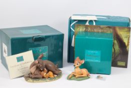 Walt Disney - Two boxed Classics Collection figures from Walt Disney's Bambi comprising Bambi: The