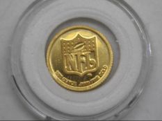 American Football / NFL Interest - A rare 1/20 oz (1.55 grams) .