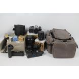 Photography - A boxed Nikon FM2 camera, a boxed Nikkor 28 - 80mm 3.5 - 5.6D lens, Nikkor 50mm 1:1.