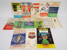 A collection of various Cup Final programmes to include FA Cup, Cup Winners Cup, European Cup,