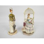 Royal Worcester - Two figures from the Victorian Series comprising Rebecca and Melanie,