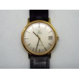 A lady's gold-plated Omega wristwatch, 2