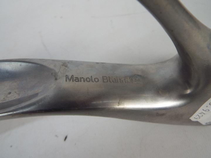 Manolo Blahnik - A polished aluminium no - Image 3 of 3