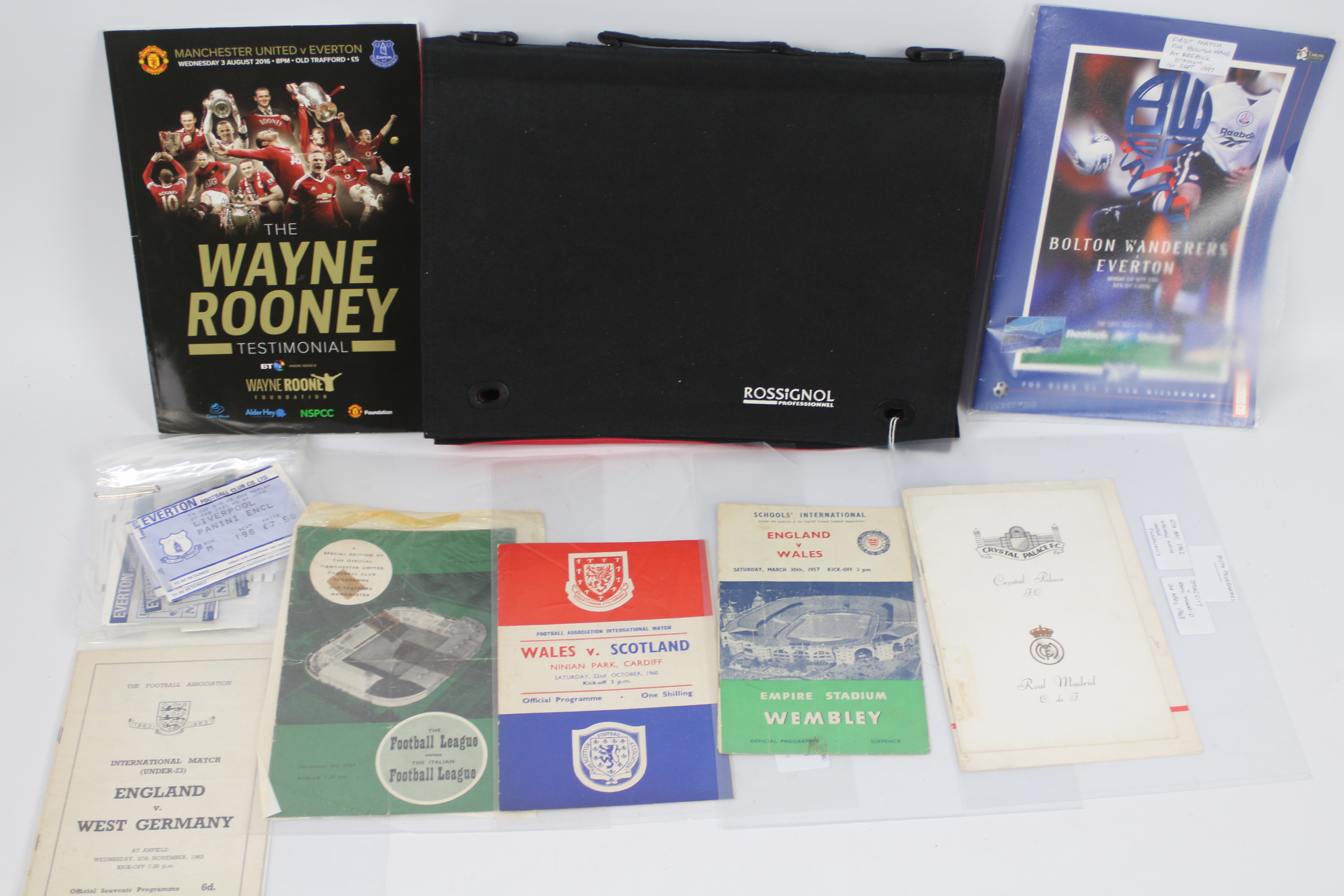 A collection of football programmes to i