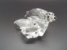 Swarovski Crystal - a Pair of Seals, in