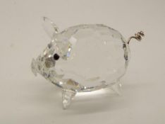 Swarovski Crystal - a Pig, approx 5.5 cm