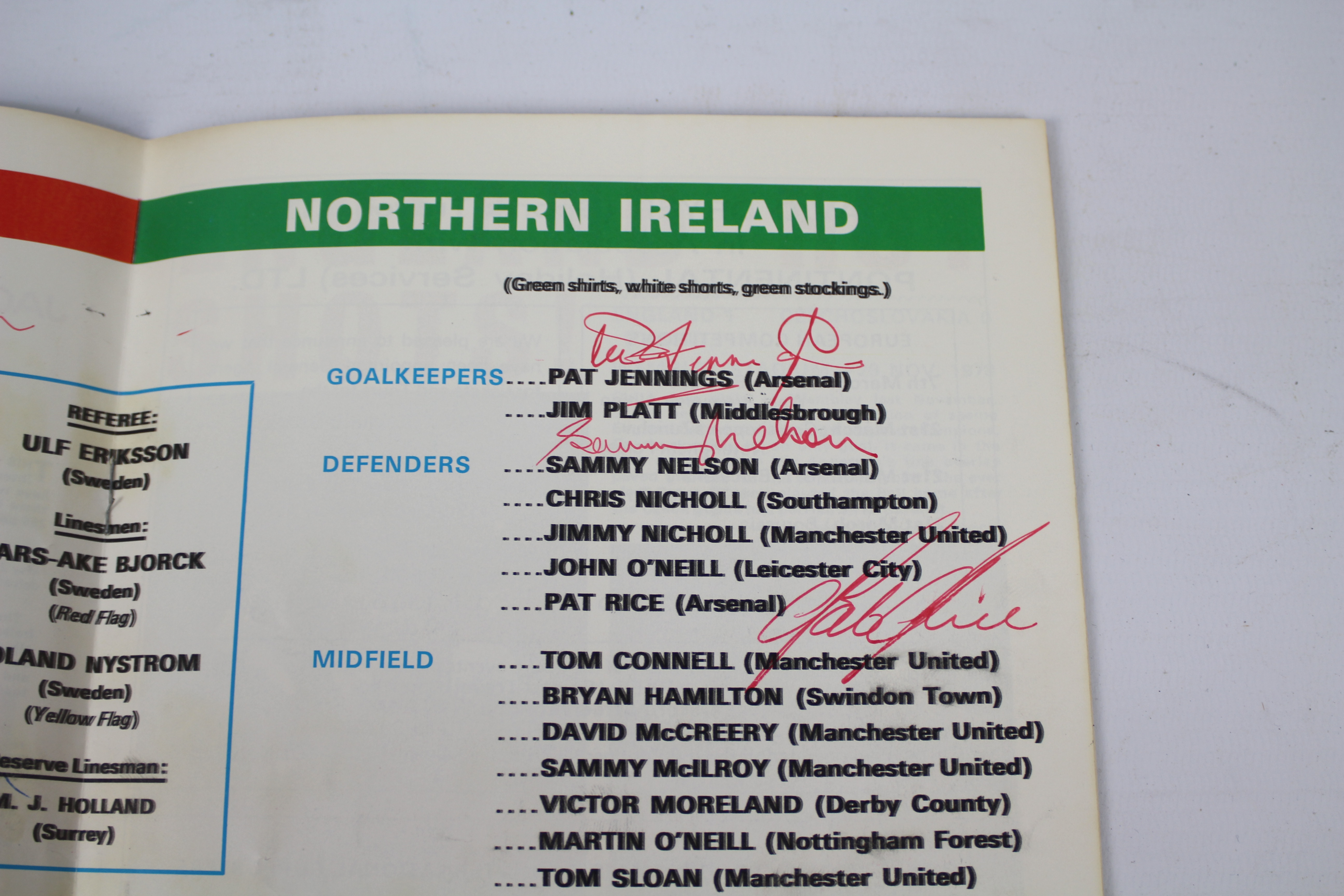 Football Programme - England v Northern - Image 6 of 7