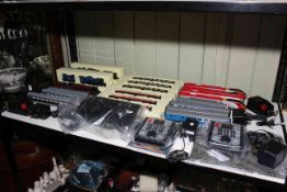 Collection of Hornby model railway including three steam Locos with tenders,