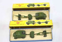 Two Dinky toys 25-Pounder Field Gun sets 697.