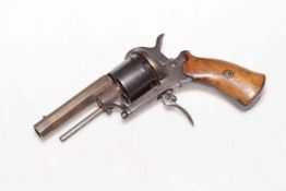 19th Century Belgian 8mm six shot revolver.