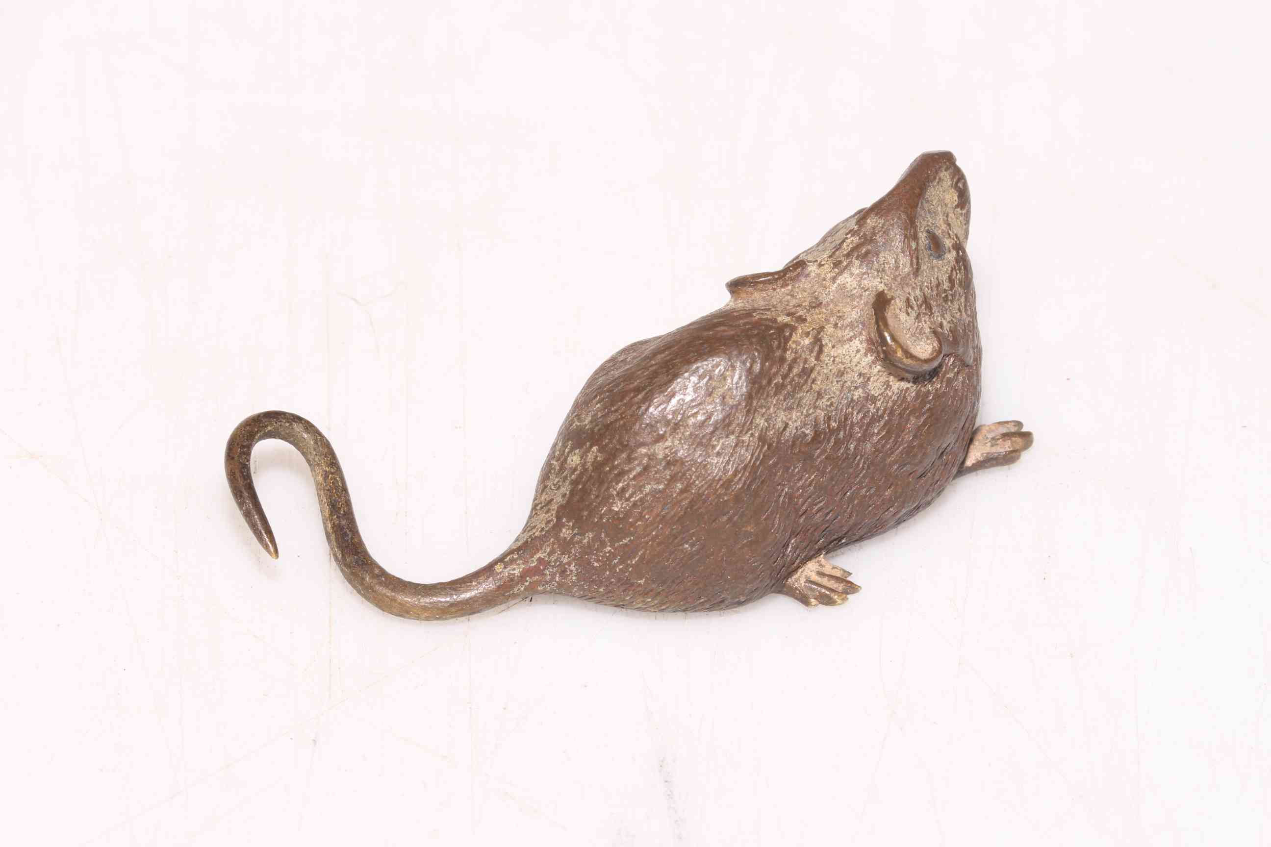 Austrian cold painted bronze model of a dormouse, early 20th Century, probably Bergman, - Image 2 of 3