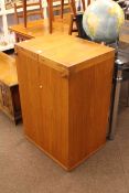 Dyrlund, Danish teak metamorphic captain's bar, 90 x 59 x 45cm (closed).