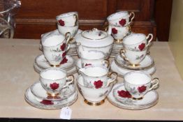 Royal Stafford 'Roses to Remember' part tea service.