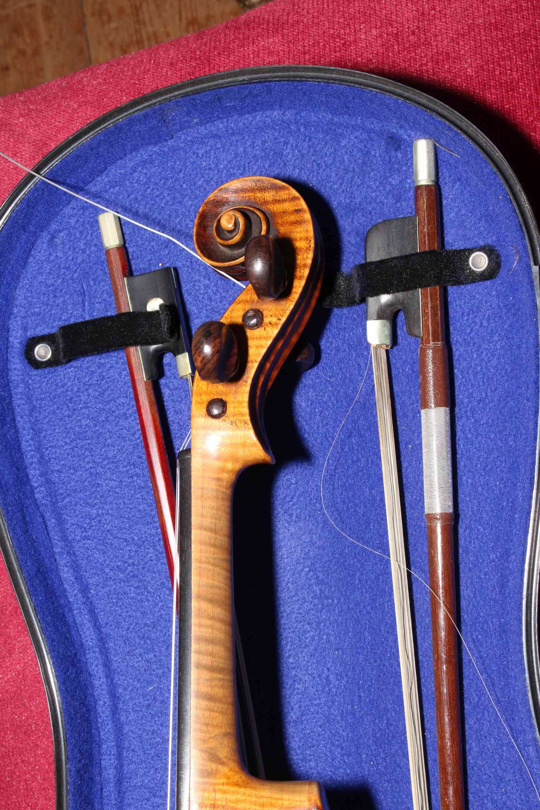 Cased Violin with two bows. - Image 2 of 3