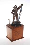 Vintage WWII Aviator pilot table lighter, 42cm by 18cm.