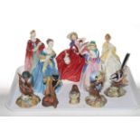 Four Royal Doulton ladies including Olivia and Adrienne,