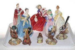 Four Royal Doulton ladies including Olivia and Adrienne,