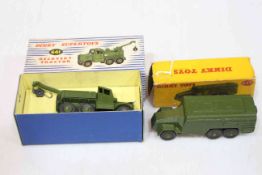 Dinky Supertoys, Recovery Tractor 661 and Dinky Toys Armoured Command Vehicle 677.