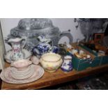 Victorian porcelain, commemorative wares, glass etc.