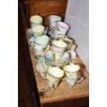 Twenty one piece Grafton Chine 'June' tea set,