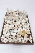 Large collection of crested china, approximately 70 pieces.