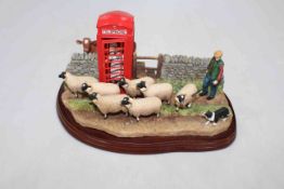 Border Fine Arts James Herriot Studio figure, Right of Way, signed by Ayres to base.