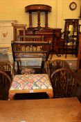 Edwardian mahogany plant stand,