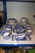 Collection of Mason's Vista porcelain.