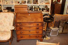 Contemporary adjustable bar stool, vintage Jones hand sewing machine and Bush case (3).