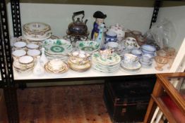 Collection of Victorian porcelain including tureens, toby jug, Oriental wares,