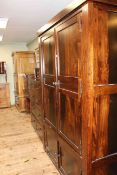 Barker & Stonehouse six piece bedroom suite comprising four door wardrobe, nine drawer chest,