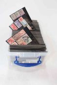 Box of c1840 to 1970 Stanley Gibbons catalogued commonwealth stockcards (approx 380),