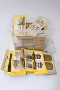 A good collection of stereoview photographic slides (approx 240) including a public execution,