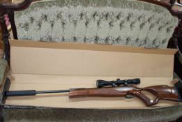 Remington sabre TH.22 calibre pellet air rifle, with box.