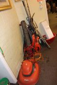 Flymo mower, Flymo and Power Devil leaf blowers, strimmer,