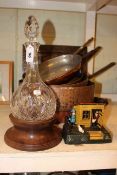 E. Dehillerin, France copper pan, and others, RAF decanter, money box, etc.