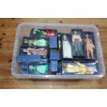 Box of Disney figure toys including Deagostini.