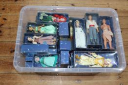 Box of Disney figure toys including Deagostini.